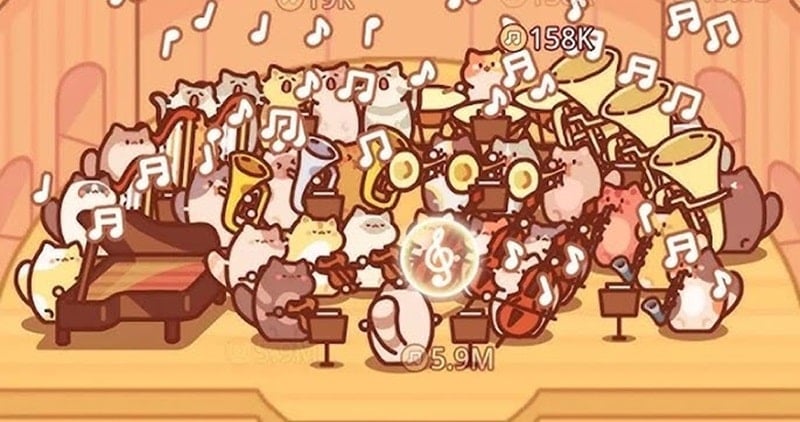 Idle Cat Live Concert APK app icon