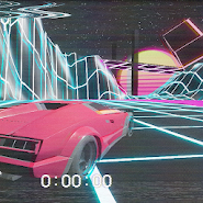 OnTheRun - Free Synthwave Retro Racing app icon