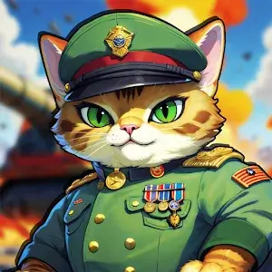 Cat Commanders Tank Wars app icon