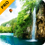 Forest Waterfall PRO Live Wallpaper app icon
