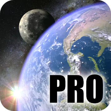 Earth & Moon in HD Gyro 3D PRO app icon