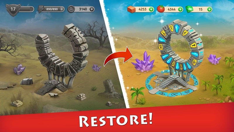 Cradle of Empires Match-3 Game app icon