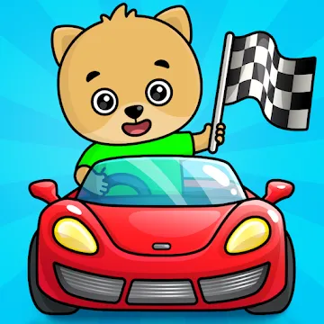 Bimi Boo Car Games for Kids app icon