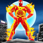 Flying Fire Hero Robot Transform app icon