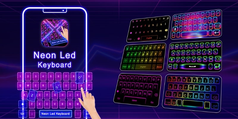 Neon LED Keyboard APK app icon