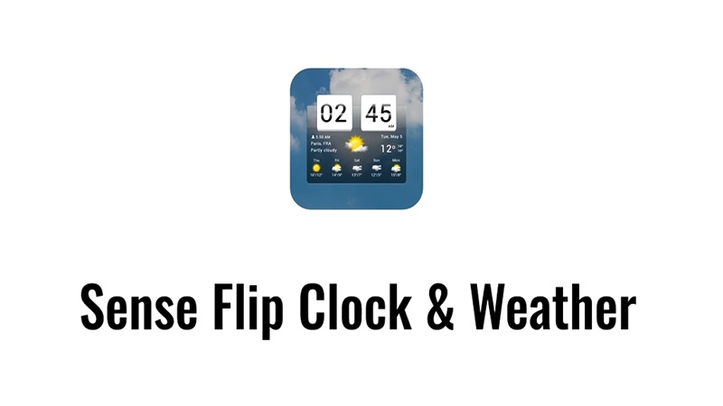Sense Flip Clock &amp; Weather APK - vv9.02.2
