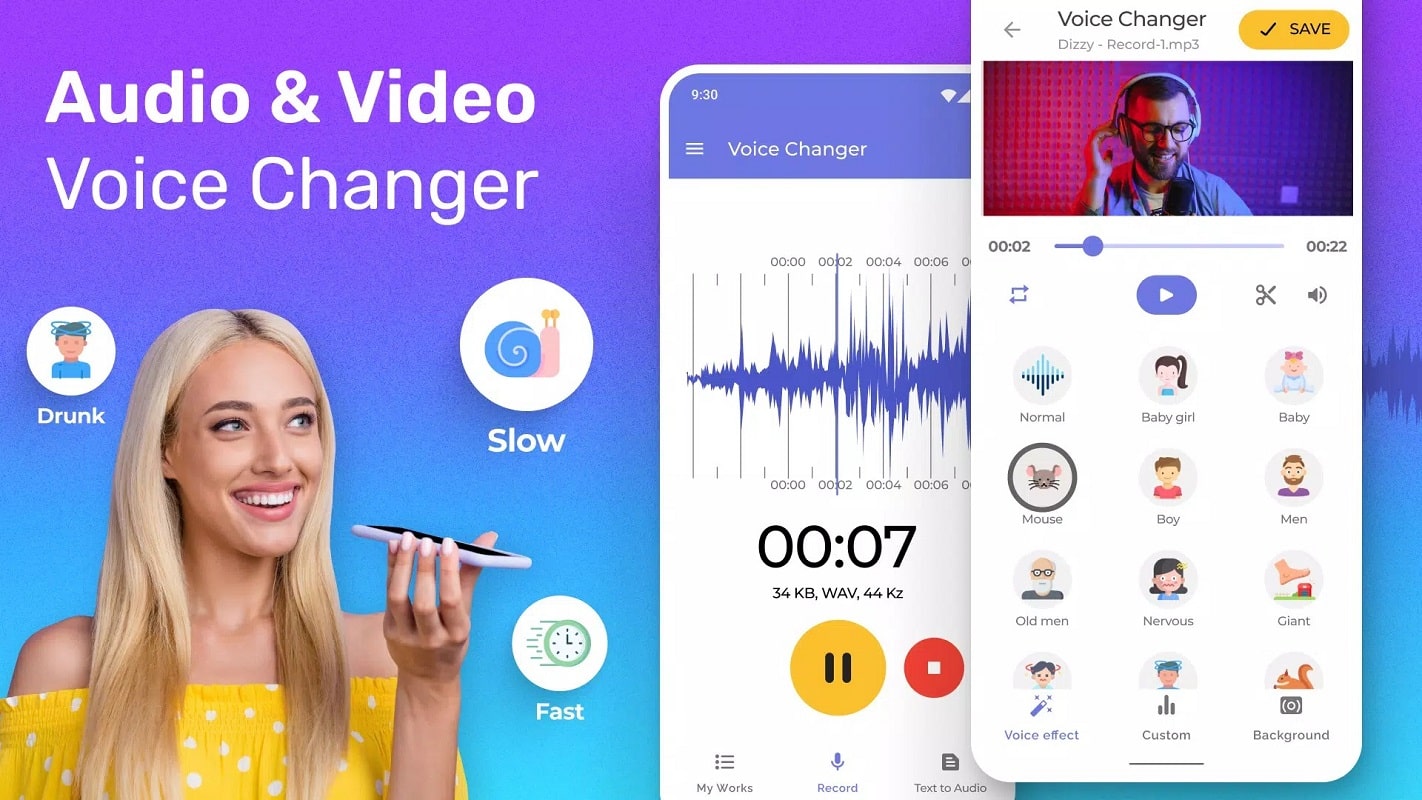 Video Voice Changer + Effects APK app icon