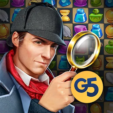 Sherlock: Mystery Hidden Objects & Match-3 Cases app icon