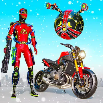 Snow Ball Robot Transform Hero Robot Crime City app icon