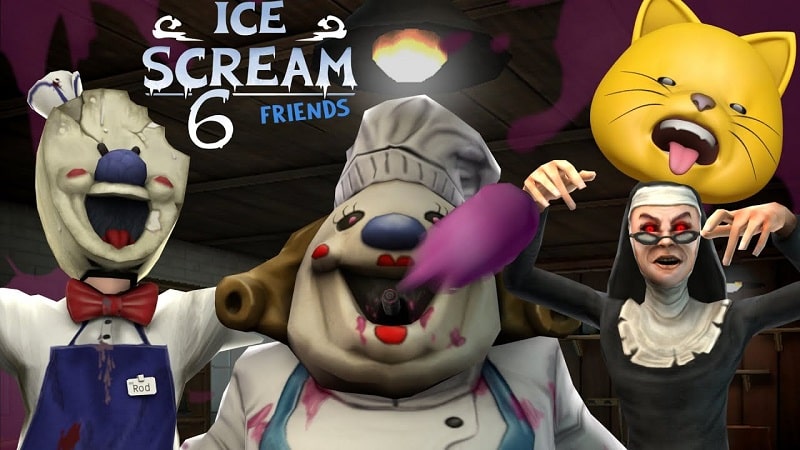 Ice Scream 6 Friends Charlie APK app icon