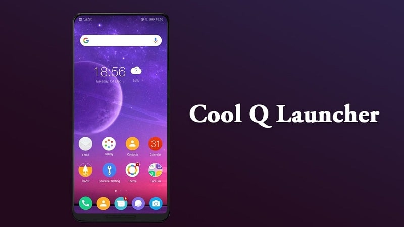 Cool Q Launcher for Android 10 APK app icon