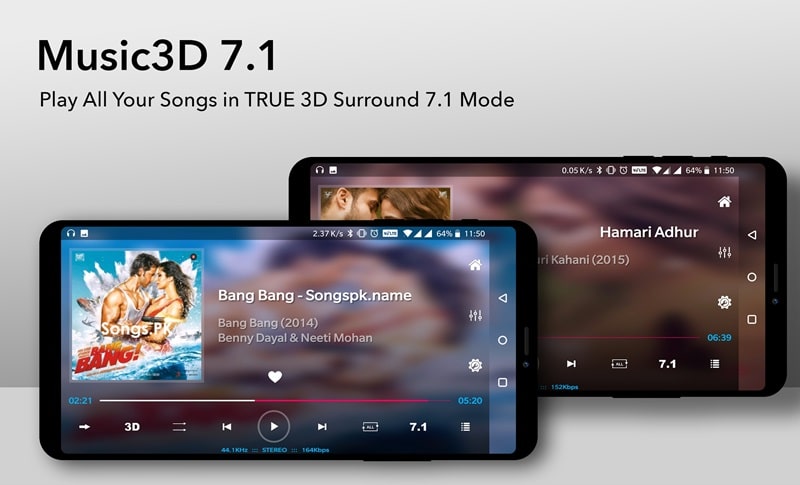 Music Player 3D Surround 7.1 APK app icon