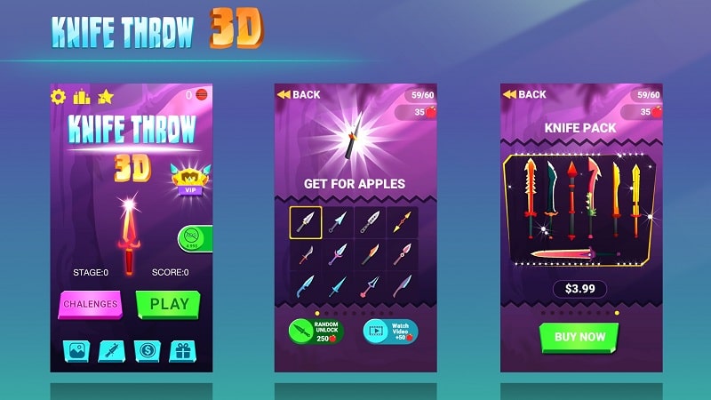 Knife Throw 3D APK app icon