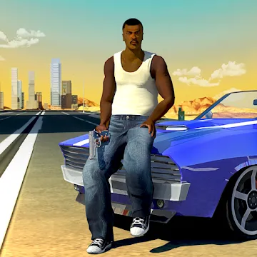 San Andreas Auto Gang Wars: Grand Real Theft Fight app icon