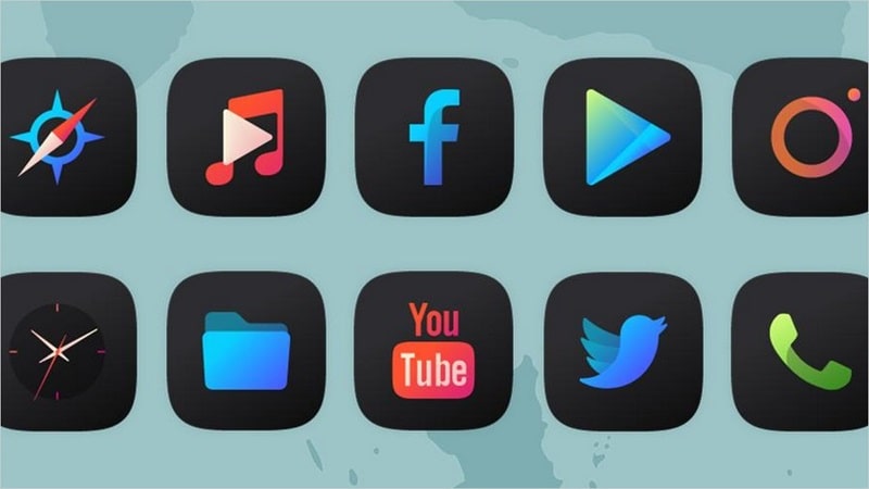Athena Dark Icon Pack APK app icon