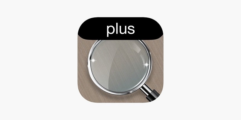 Magnifier Plus with Flashlight APK app icon
