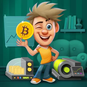 Idle Miner Simulator - Tap Tap Tycoon Bitcoin app icon