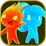 Fireboy Watergirl Shooter Alien - Teamwork game app icon